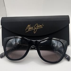 Maui Jim Capri Black Cats Eye Sunglasses